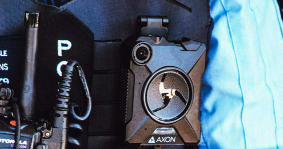 An Axon body-worn police camera; not necessarily the cameras King County Sheriff’s Office will use. Photo courtesy Axon