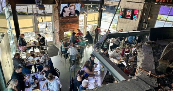 The Rock in Renton, view from the second floor. Photo courtesy of The Rock Wood Fired Pizza Official Facebook.