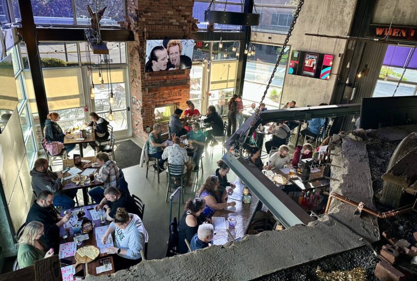 <p>The Rock in Renton, view from the second floor. Photo courtesy of The Rock Wood Fired Pizza Official Facebook.</p>