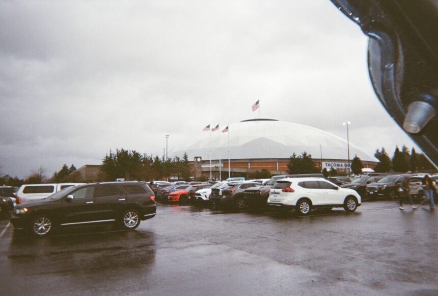 <p>Tacoma Dome on film from a disposable camera. Ben Ray / Sound Publishing</p>