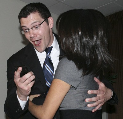 Republican Joe Fain sees the first results for his state Senate campaign in the 47th District. In early returns Fain had 55.79 percent with 13