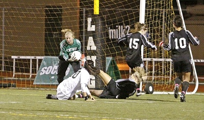 Kentwood goalkeeper Courtney Johnson