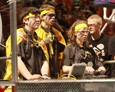 Tahoma's No. 2046 Bear Metal team from left