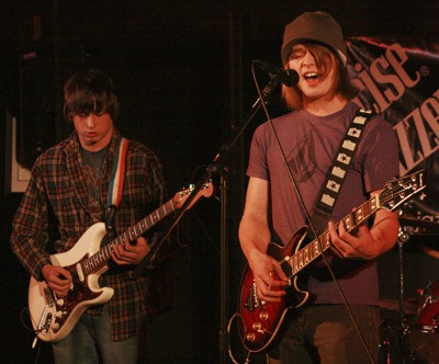 Brad Cleveland and Taylor Isitt from the band 3rd Attempt performed Friday at the Maple Valley Creative Arts Center Rockcital.