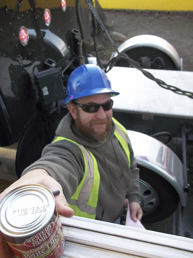 Cedar Grove Composting delivered a truck load of food
