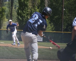 Tahoma pitcher Spencer Hobson pitched the fifth inning in relief against Gig Harbor May 16 at Art Wright Field. Tahoma won the district championship game 10-0 in five innings.
