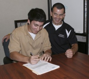 Taylor Smart signs a letter of intent to play baseball at the University of Nevada
