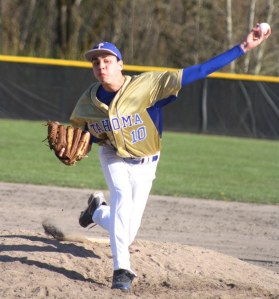 Tahoma's Tayler Saucedo picked up the win against Kentlake Saturday on the Falcon's field.