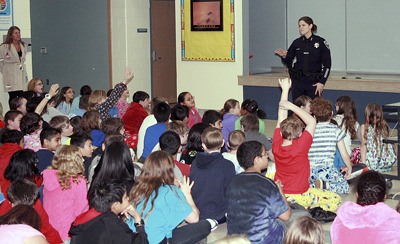 Maple Valley Police Chief gives a presentation on cyberbullying at Shadow Lake Elementary March 2.