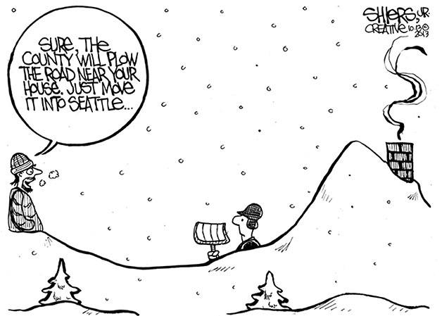 The editorial cartoon of the week by artist Frank Shiers.