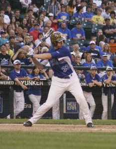 Tahoma's Kyle Conwell loads up in the sixth inning against Puyallup.