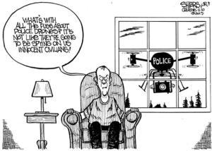 The weekly editorial cartoon by artist Frank Shiers.