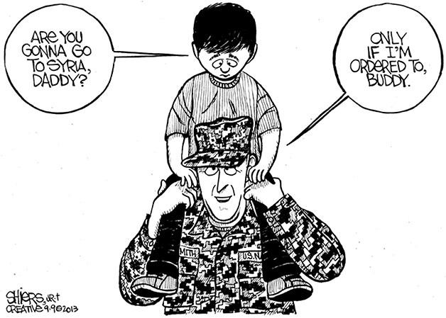 The editorial cartoon of the week by artist Frank Shiers.