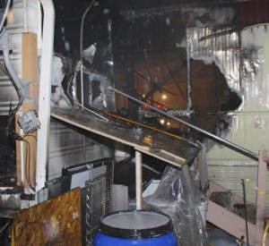 An early morning fire destroyed two mobile homes in the Kent area New Year's Day.