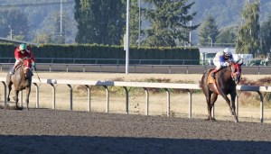 Harbor Wind and jockey Pedro Terrero are all alone Monday in the $20