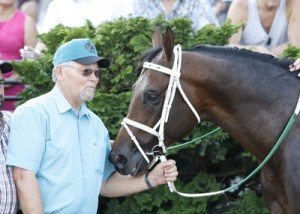 Owner Roy Schaefer with Atta Boy Roy