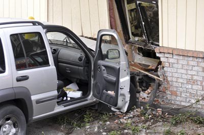 A man driving this vehicle crashed into the Maple Valley McDonald's about 3:15 p.m. Sunday.