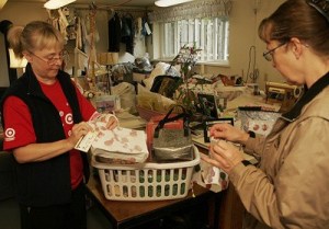 Julie Foster owns a boutique business called Bag to Bags that recycles plastic bags and various fabrics and reconstruct them into custom made bags.