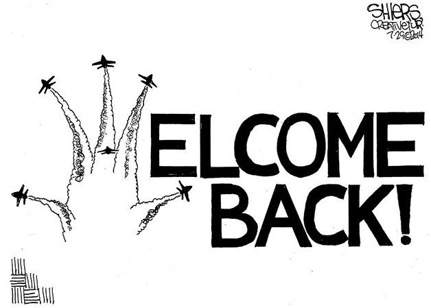 The editorial cartoon of the week by artist Frank Shiers.