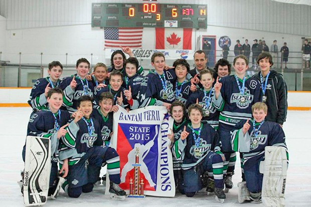 The Sno-King 14U A2 Bantam hockey team