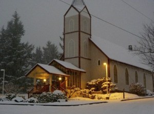 St. Barbara's Catholic Church in Black Diamond was dedicated in 1911. Saint Barbara is the patron saint of miners