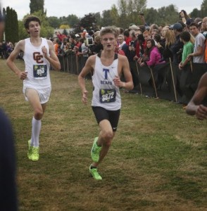 Keegan Fitzpatrick of Tahoma runs in the Nike pre-Nationals.
