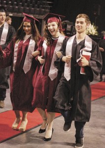 Kentlake seniors celebrated after graduating on June 14 at Showare Center in Kent.