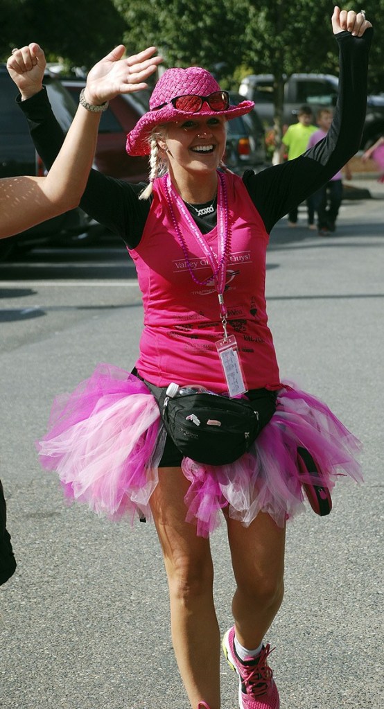 Tina McDonough of Ravensdale greets the sponsors