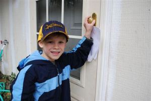 Caleb Lackey and other scouts from Covington Cub Scout Pack 517 will pick up Christmas trees Saturday in the Jenkins Creek area near Cedar Valley Elementary.