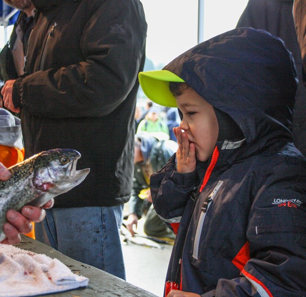 Alden Zabel-Jackson blows a kiss to his 2 pound