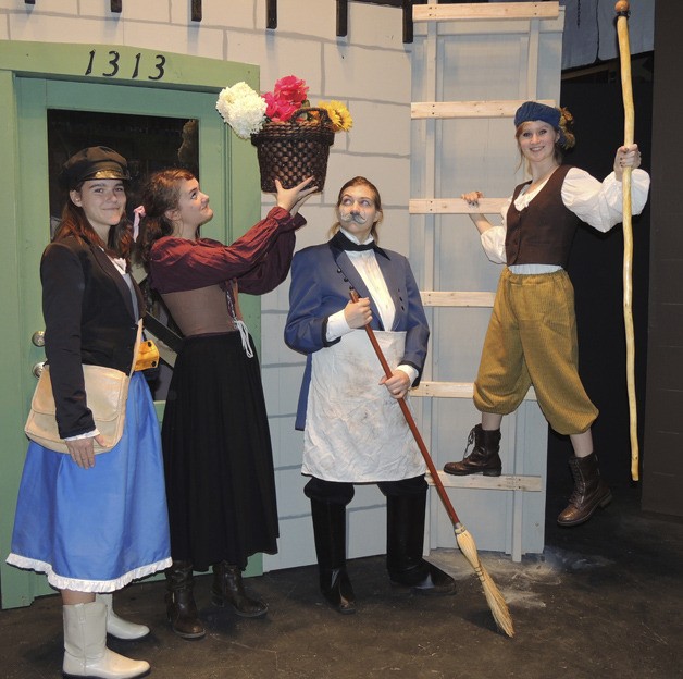 Tahoma production of 'Fools' (left to right): Natalie Holcomb