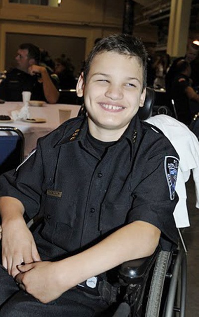 Preston Bradbury from Black Diamond was 'Chief for a Day' Wednesday