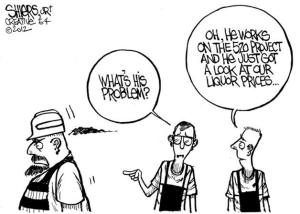 Editorial cartoon by Frank Shiers