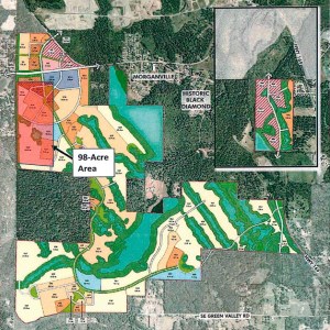 The disputed 98 acres