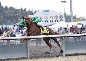 Makors Finale & jockey Rocco Bowen romp by a record 15 lengths in the $35