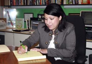 Harjeet Sandhu-Fuller in her office at Grass Lake Elementary in Kent. Fuller and her husband also own a motel business in Idaho.
