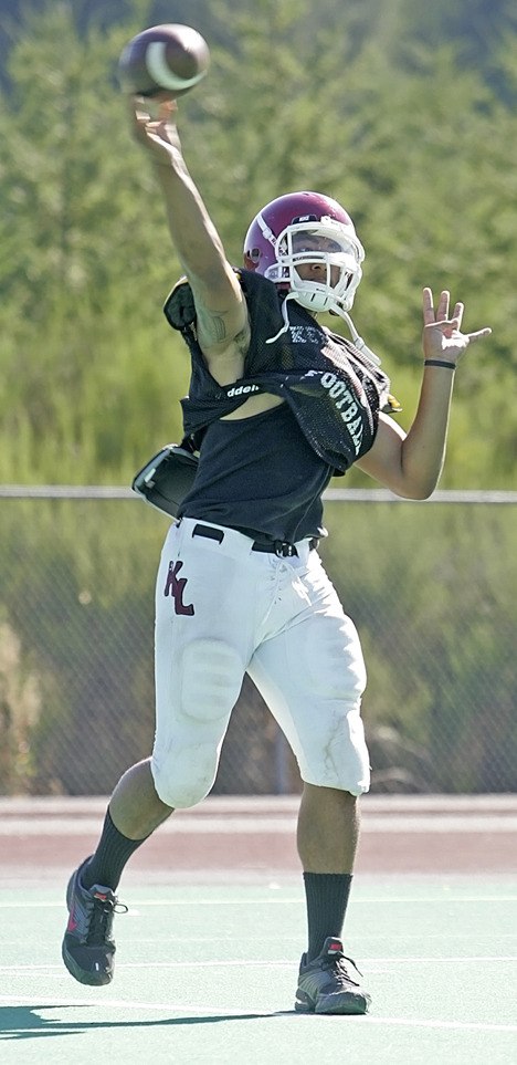 Kentlake quarterback Caleb Saulo