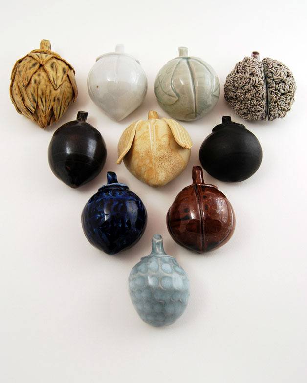Elinor Maroney's 'Tree Pods' will be exhibited at the CVG Show Jan. 28-Feb. 25 in Bremerton. Maroney lives near Covington.