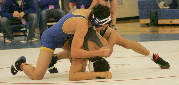 Justin Sipila took home the 4A regional title Saturday in the 126-pound weight class.