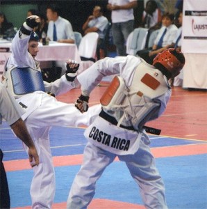Tyler Phippen in action in the second match of the Pan Am Junior championship.