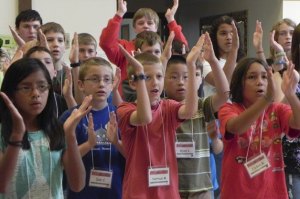 Kids in the Rainier Youth Choir.
