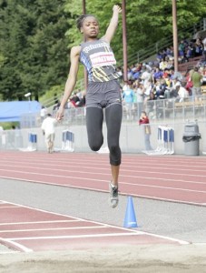Tahoma’s Bianca Walton won the long jump and triple jump at the SPSL meet.