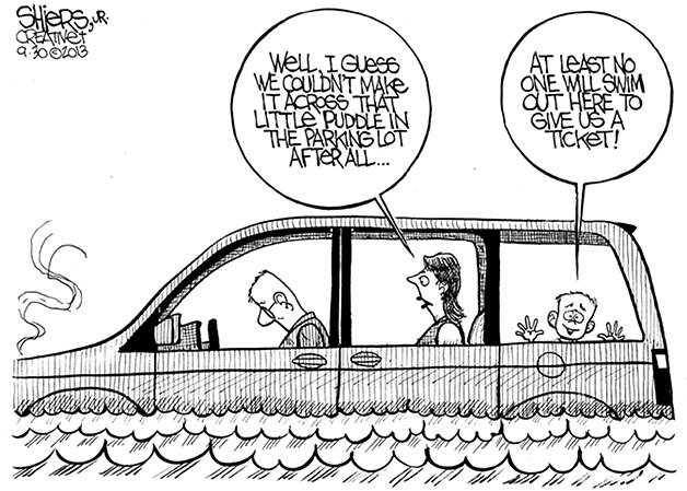 The editorial cartoon of the week by artist Frank Shiers.