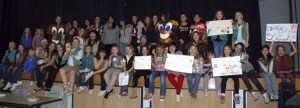 The Covington Girl Scouts rallied at Cedar Heights Middle School Jan. 11 to kick off Girl Scout Cookie presales.