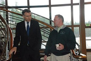 King County Executive Dow Constantine and Greg Brown