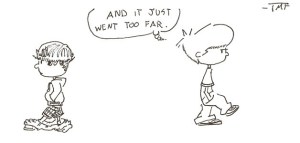 Comic strip by Tyler Friesen.