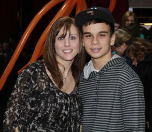 Trina Whitaker-Brazier and Kodey Weir  at the Jan. 17 fundraising event.