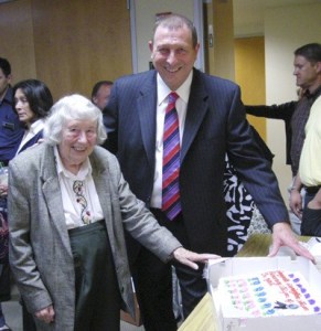 Jean Young and Fire Chief Jim Schneider were selected as Covingnton citizens of the year.