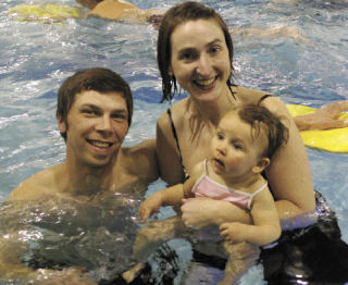 Jeff and Carrie Nass introduce their daughter