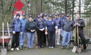 Improvements of Jenkins Creek Park by Covington Rotary Club members and volunteers were formally recognized by the city of Covington during a ceremony June 28 at the park. In a letter read by public works director Glenn Akramoff